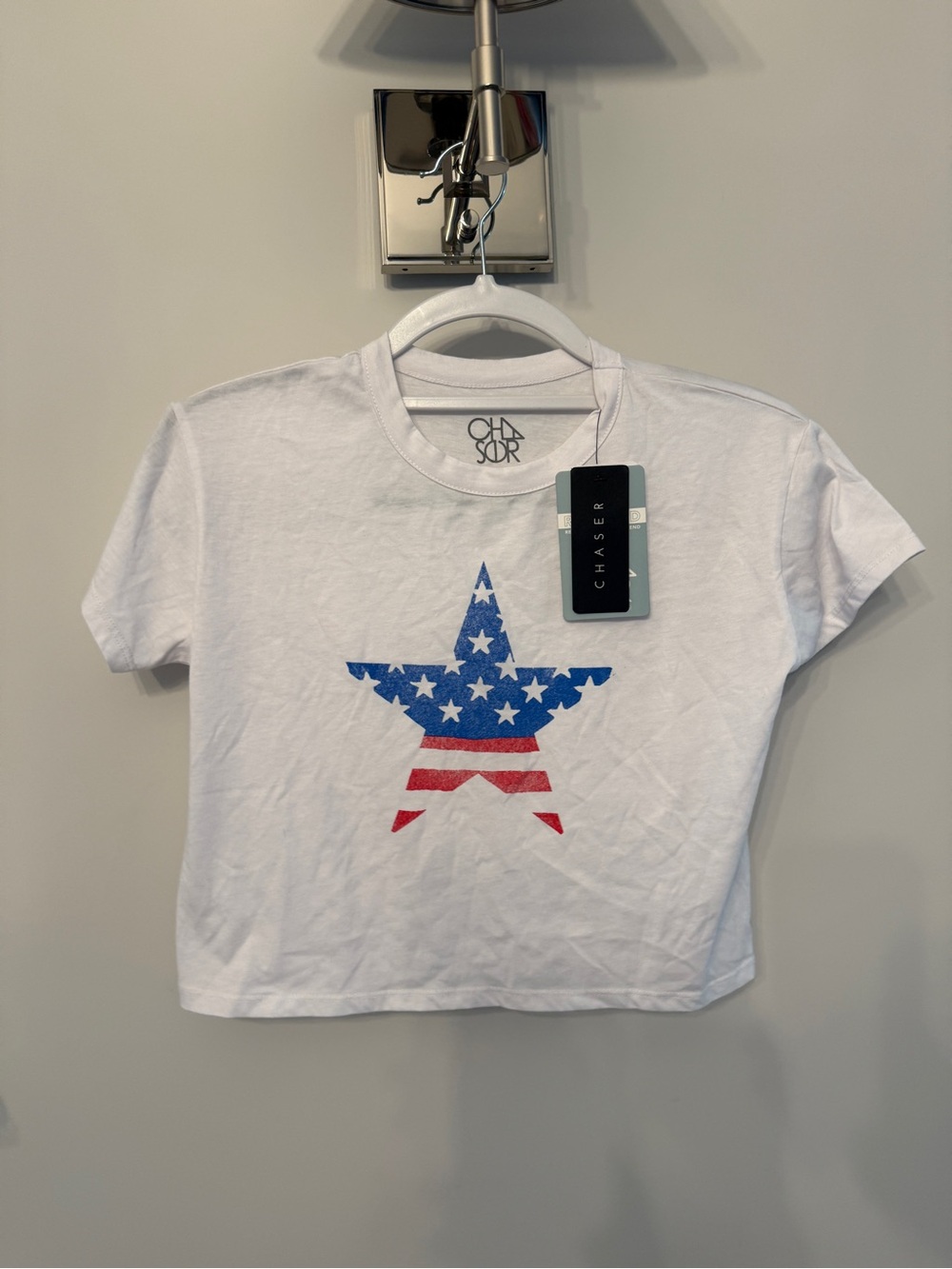 Chaser Kids White Star Flag Graphic Tee